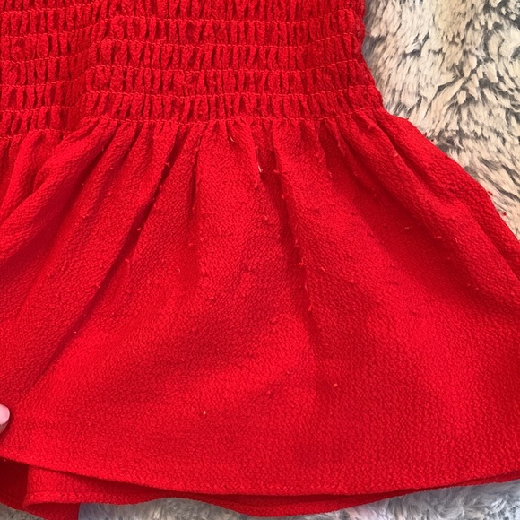 ShowPo Red Two-Piece Smocked Set - Picture 4 of 6